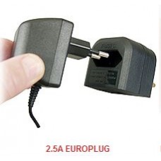 EU 2 pin To UK 3 pin EURO TRANSFORMER TO UK CONVERTER PLUG (BCA-BK 3A) BLACK